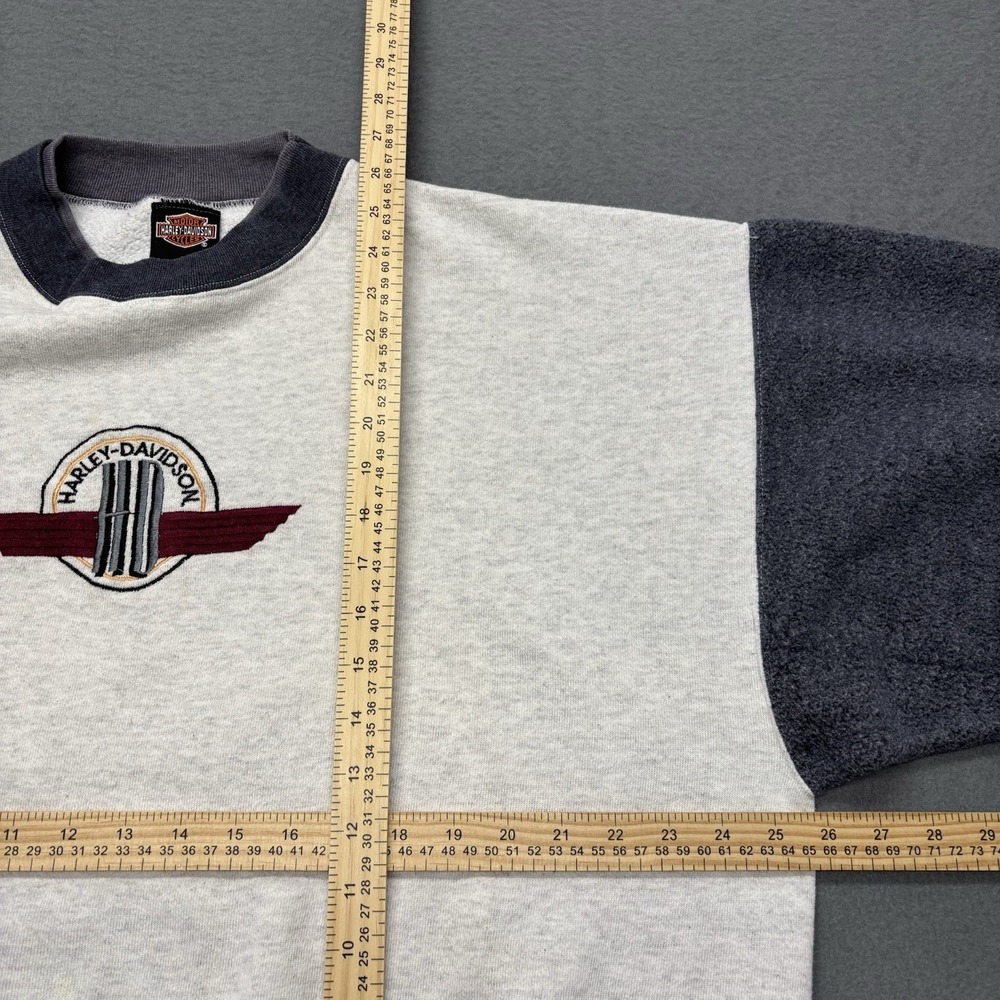 Vintage 90s Harley Davidson Motorcycles Crewneck Sweatshirt Mens XL Made in USA - Picture 5 of 16